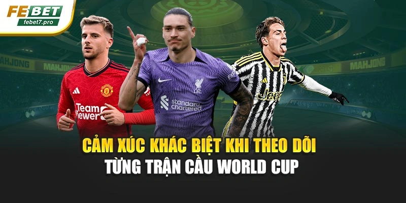 Cảm xúc khác biệt khi theo dõi từng trận cầu World Cup